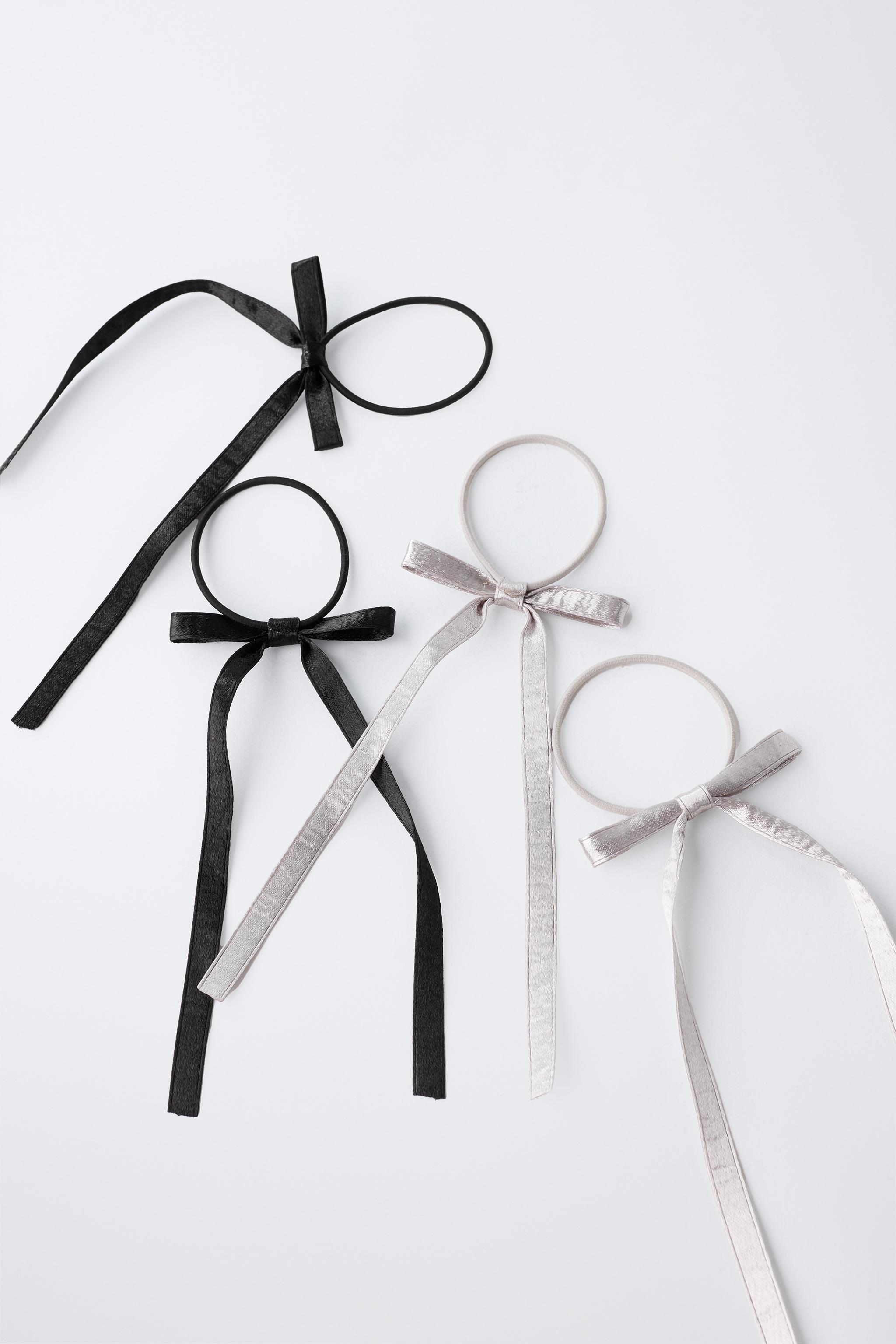 FOUR-PACK OF BOW HAIR TIES